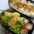 鶏肉のオイマヨ炒めのお弁当