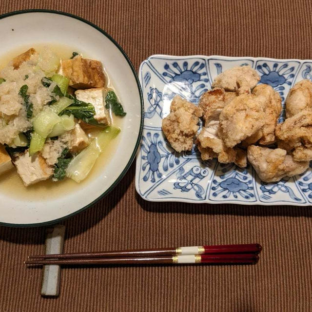 おうちごはん　〜初挑戦　塩唐揚げ〜