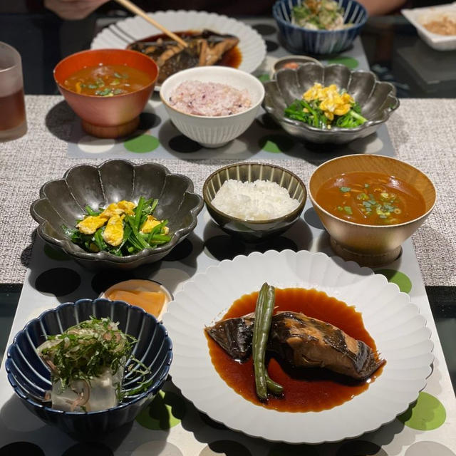 石鰈煮付けの献立