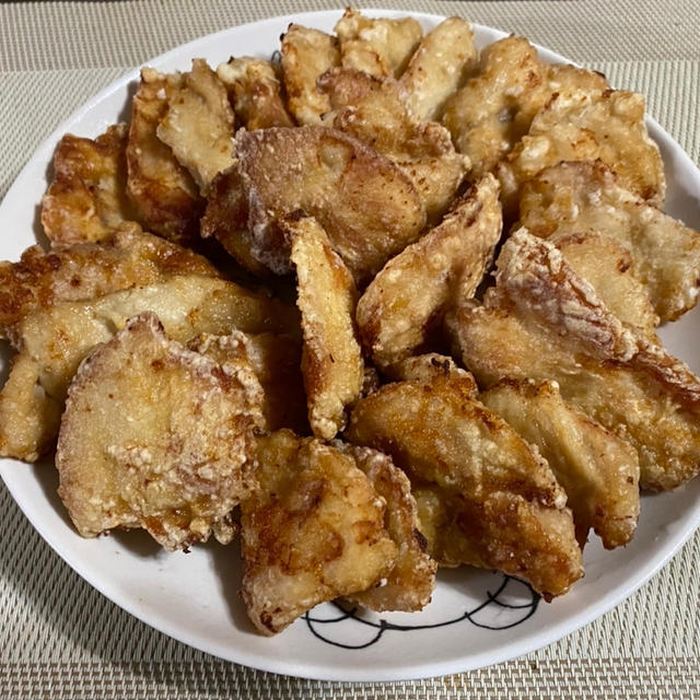 鶏ムネ肉の竜田揚げ♪ カニ酢♪