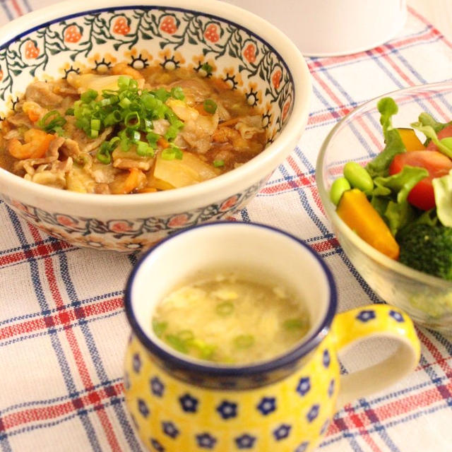 １５分でできるお夕飯「中華丼とスープとサラダ」レシピあり！！！