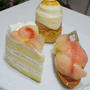 ケーキも、桃〜♪　たまプラーザ「ベルグの４月」