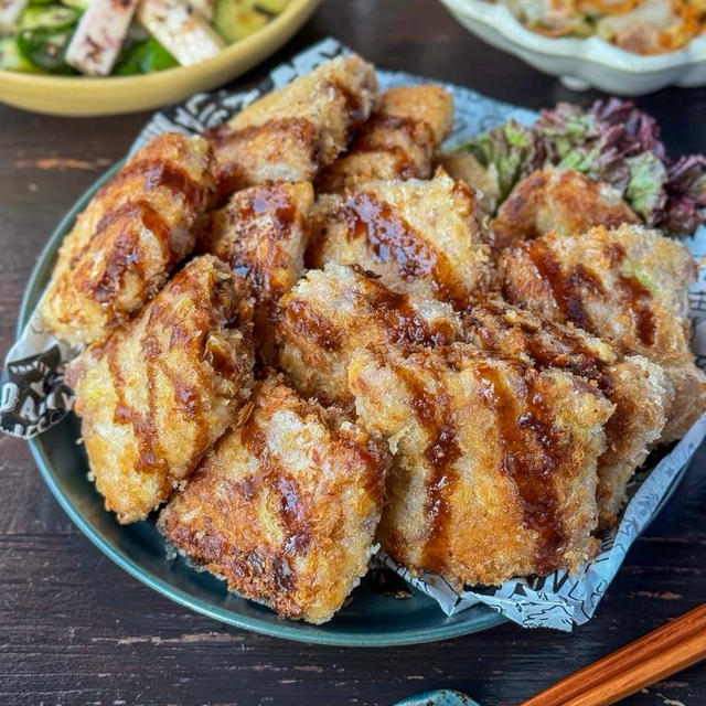 勝負に勝ちたい時はこれ☆豚こまと高野豆腐のキャベツたっぷりメンチカツ