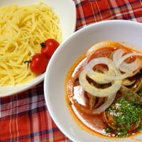 つけスパゲティ ボンゴレトマト
