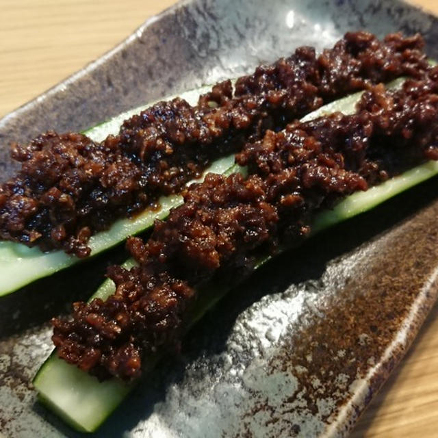 野郎飯流・肉味噌スティックきゅうり