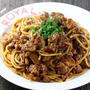 味変「残った煮込みハンバーグでカレーミートスパ」＆久しぶりの「塩元帥」