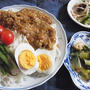 そうめんでジャージャー麵＆　　　　梅干し作り♪