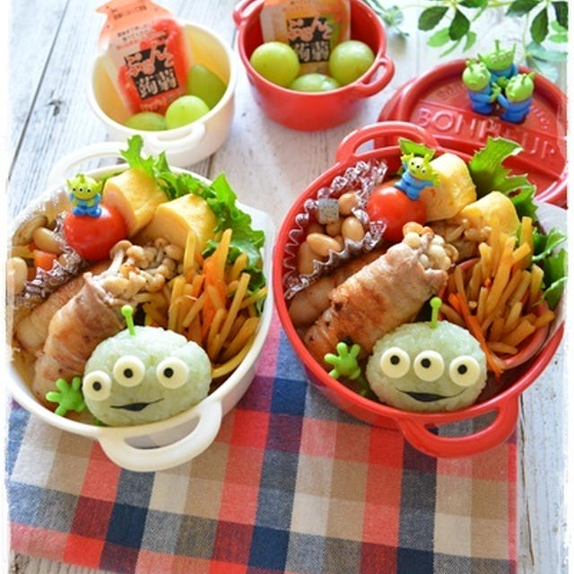 トイストーリー☆リトルグリーンメン弁当～JK＆JCのおべんとう♪