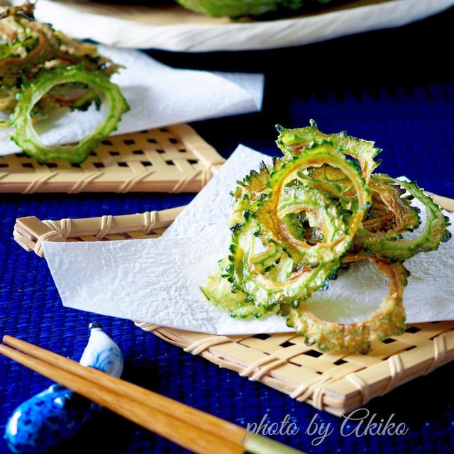 【夏野菜で簡単おつまみ】☆パリパリに仕上がるゴーヤチップス☆