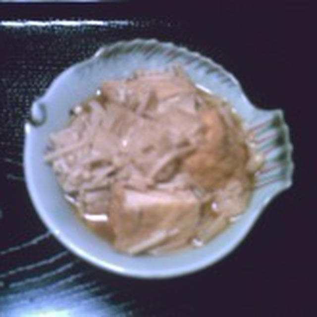 【しめじと厚揚げの煮物】