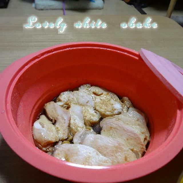 レンチン☆鶏チャーシュー　　de　　冷麺。。☆