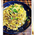 久々に【ちょこっとレシピ】をUP！！　白菜とひき肉の和風パスタ♪