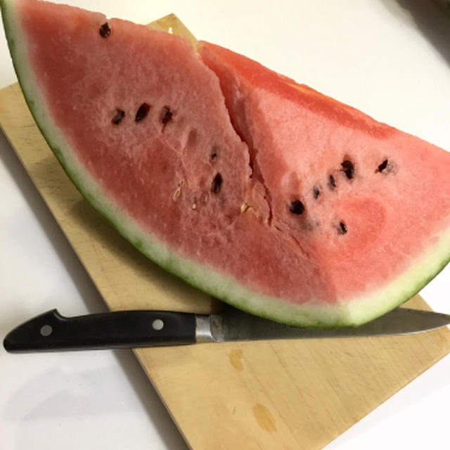 早いね、すいか甘いです