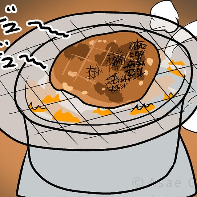 初めてのキャンプ🏕️🍖💖 34/74 焚き火で鶏肉の醤油焼き（2） - モナモナキッチン🍳14話