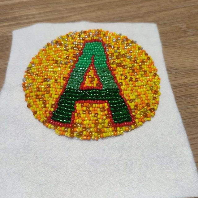 最初で最後…ビーズ刺繍