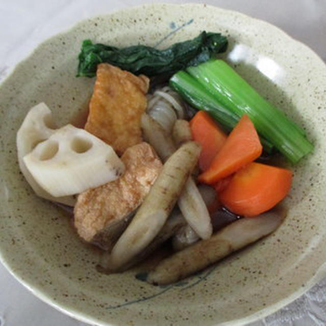 厚揚げと根菜類の煮物★★★