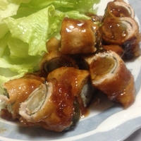 ゴボウの肉巻き。