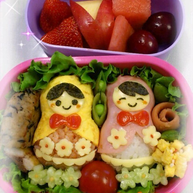 マトリーショカのお弁当☆キャラ弁♪