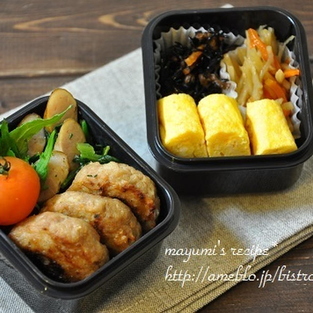簡単！お弁当レシピ～豆腐バーグ弁当～