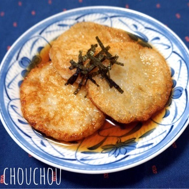 絶品♡麺つゆで長芋のモチモチ揚げ焼き♩-簡単＊時短＊節約
