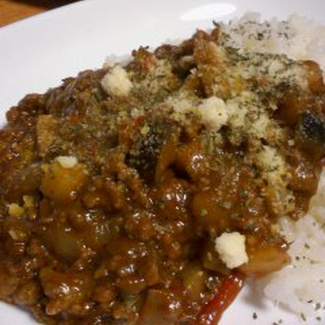 夏野菜キーマカレー