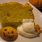 ハロウィンのかぼちゃシフォン