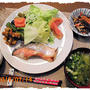 鮭の塩麹漬け焼き♪の定食と　美味しいバームクーヘン♪