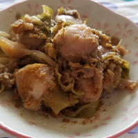 キャベツと里芋のスパイシーガラムマサラ煮込み