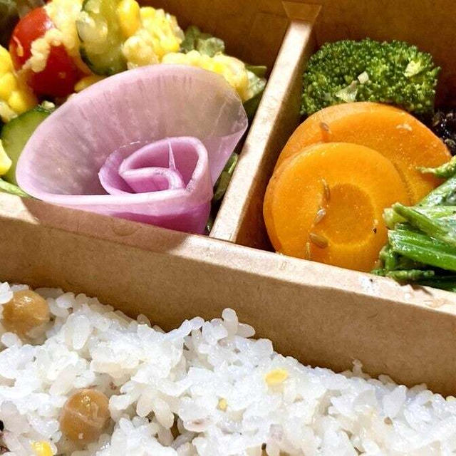 ひよこ豆ご飯弁当　７月６日　マクロビ弁当