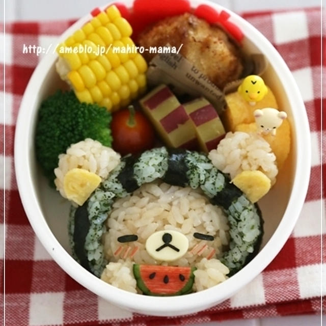 スイカ大好きリラックマ＊キャラ弁