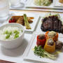 ■ピーマン肉詰めワンプレート晩ごはん。