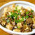 麻婆豆腐にミックスきのこをプラス