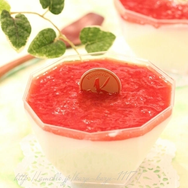 甘カフェ☆ふわふわ杏仁豆腐【レシピあり】