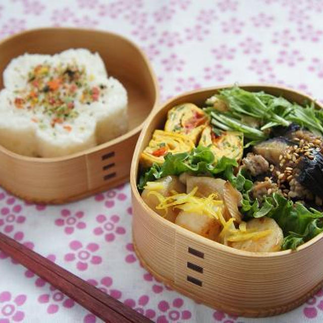 お弁当×ほたての柚子バター焼き