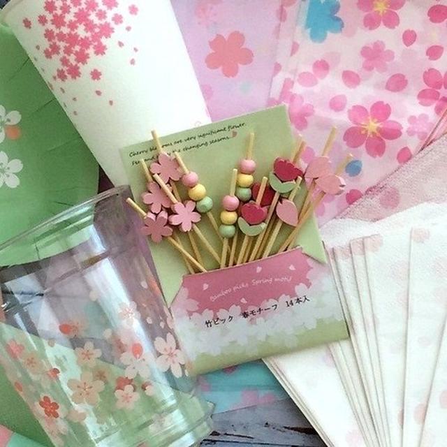 キャン★ドゥで見つけた春爛漫な竹ピックがかわいい～