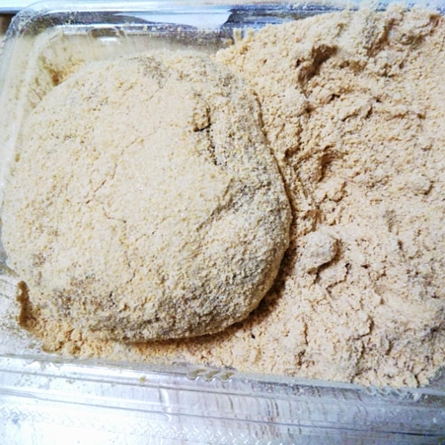 朝ごはん☆きなこのぼたもち〜口福堂