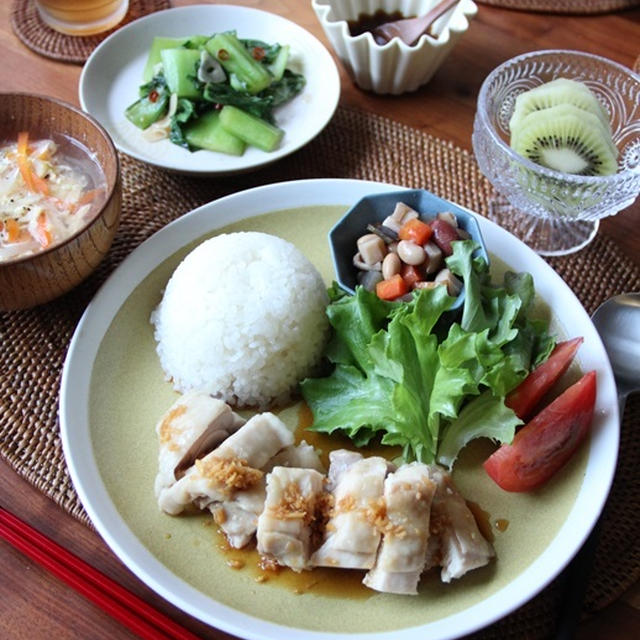 シンガポールチキンライス（きのう何食べた？レシピより）。