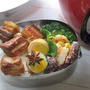 世界を旅するお弁当【台湾】角煮＆煮卵(海老と卵の炒めもの他)弁当～♪