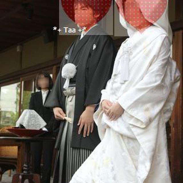白無垢×色内掛×ｳｴﾃﾞｨﾝｸﾞﾄﾞﾚｽ