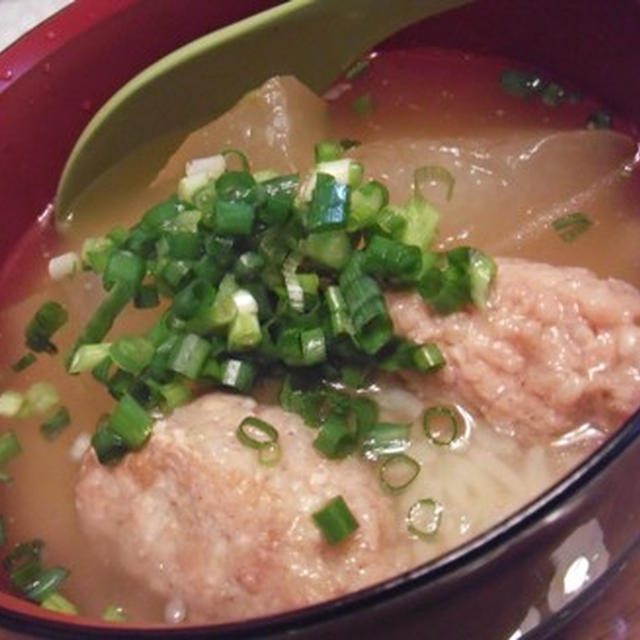冬瓜と鶏団子の汁かけご飯