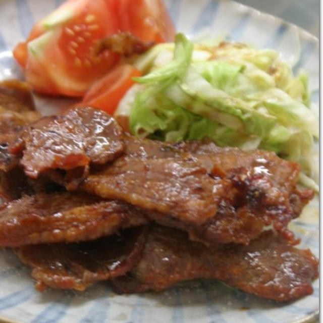 豚肉のカリカリしょうが焼きをヘルシオで