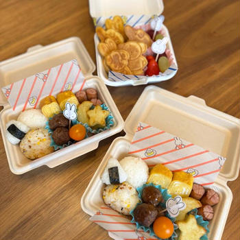 【娘のお友達にも作ったお弁当】ミッフィー弁当
