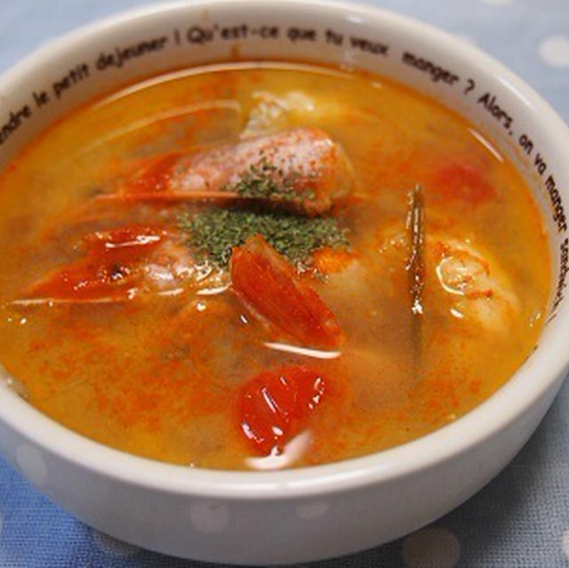 ハウス食品公式スパイスページFacebook掲載【トムヤムクン風スープ】