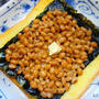 大好き納豆トースト♪からしとバターがポイント