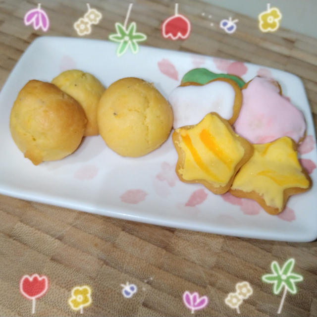 【天ぷら粉活用レシピ】サクッとアイシングクッキーで卒園祝い♥