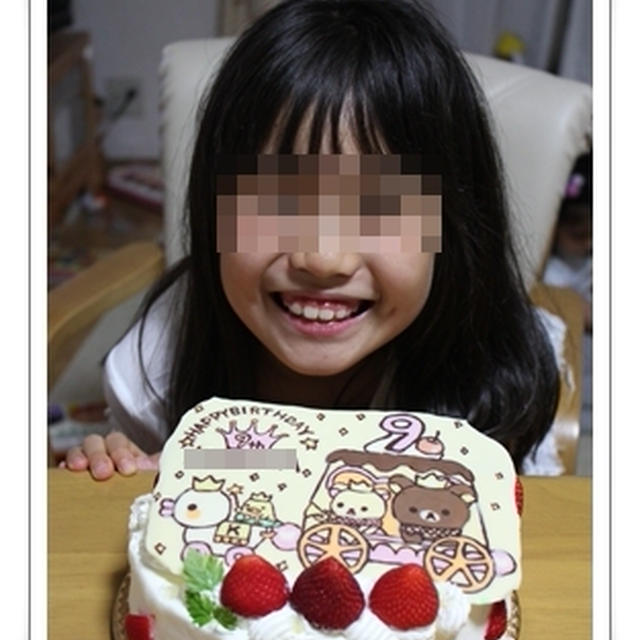 ☆【キャラチョコ挑戦♪】長女ちゃん9歳の誕生日　☆