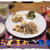【秋刀魚とキノコのソテー】＆【焼き海老フライ】の定食