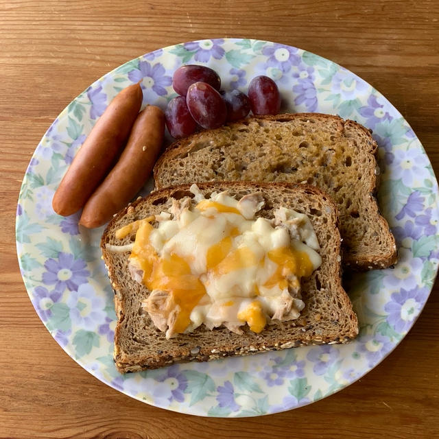 コストコのオーガニックパンで朝ごパン