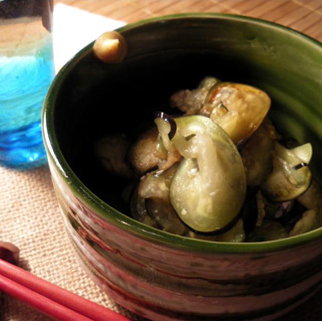 茄子の塩もみ漬け