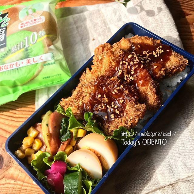 ひとくちカツのっけ弁当♡【#お弁当#のっけ弁】